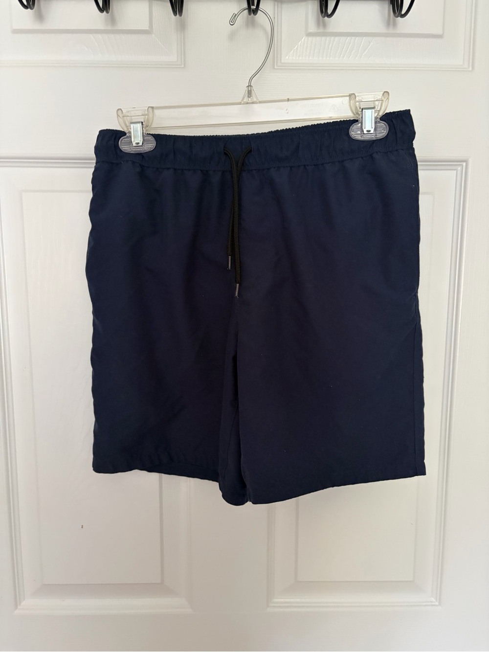 ASOS Navy Drawstring Athletic Swim Shorts